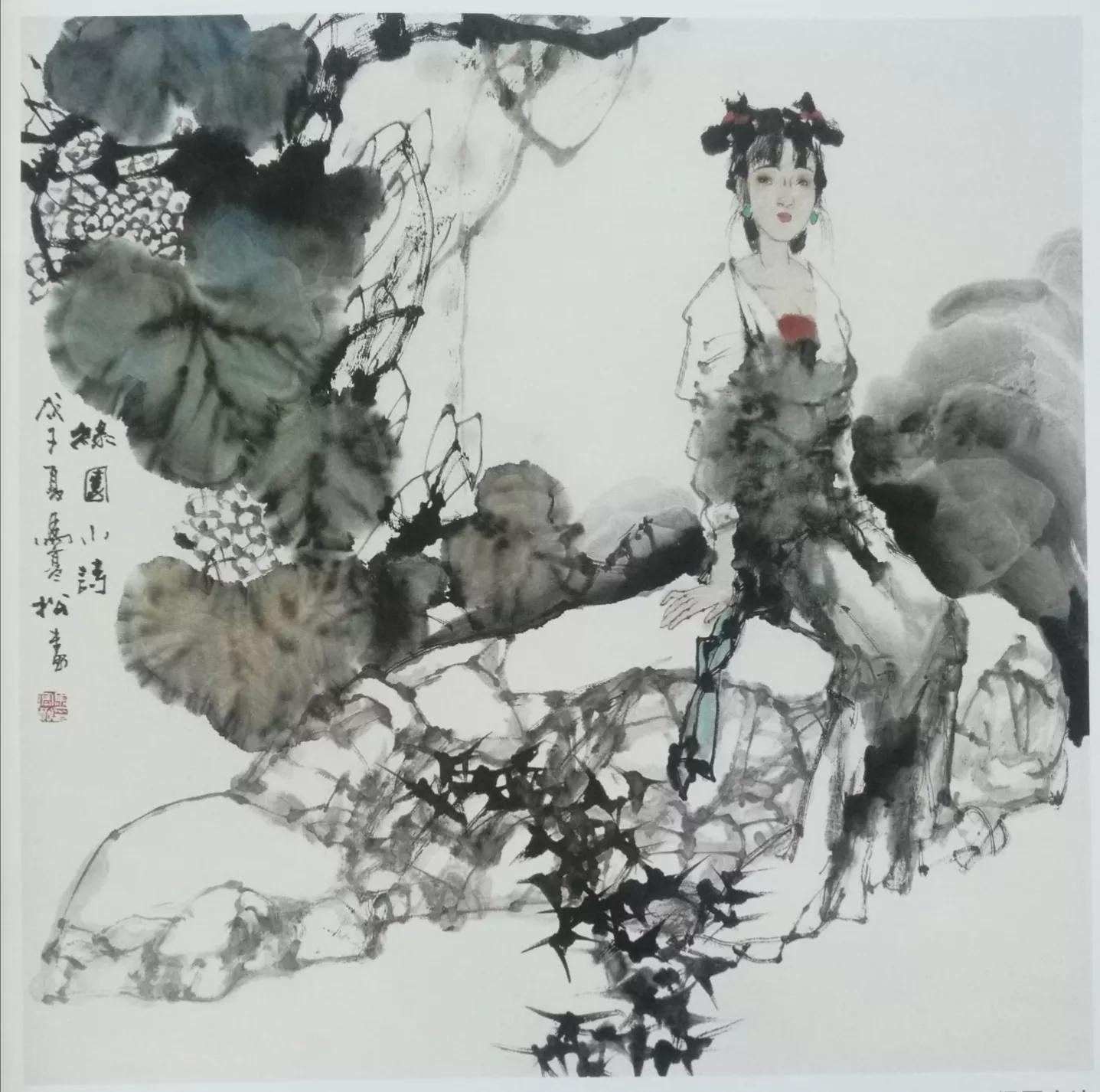 最新的水墨人物画，传统艺术的现代演绎